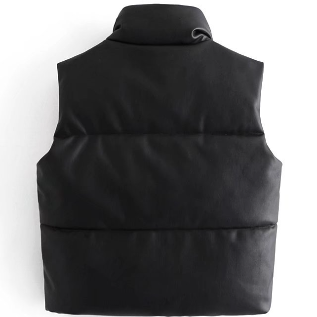 Urban Casual Faux Leather Vest