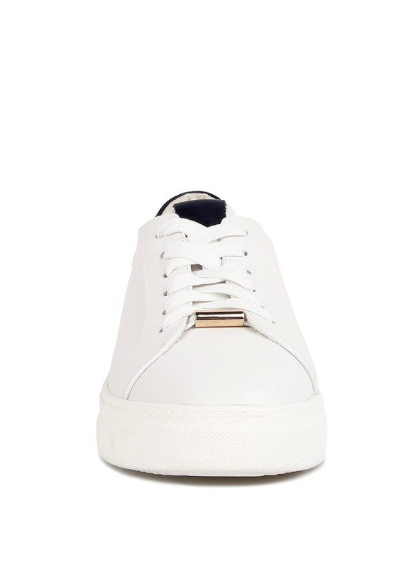 Schick Lace Up Leather Sneakers