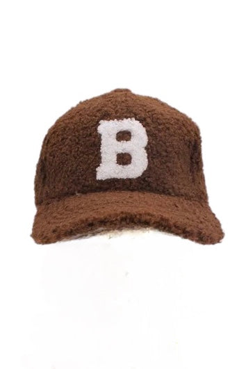 B FUZZY TEDDY BEAR CAP